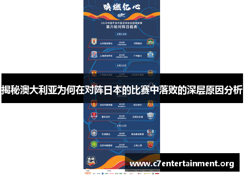 揭秘澳大利亚为何在对阵日本的比赛中落败的深层原因分析 揭秘澳大利亚为何在对阵日本的比赛中落败的深层原因分析